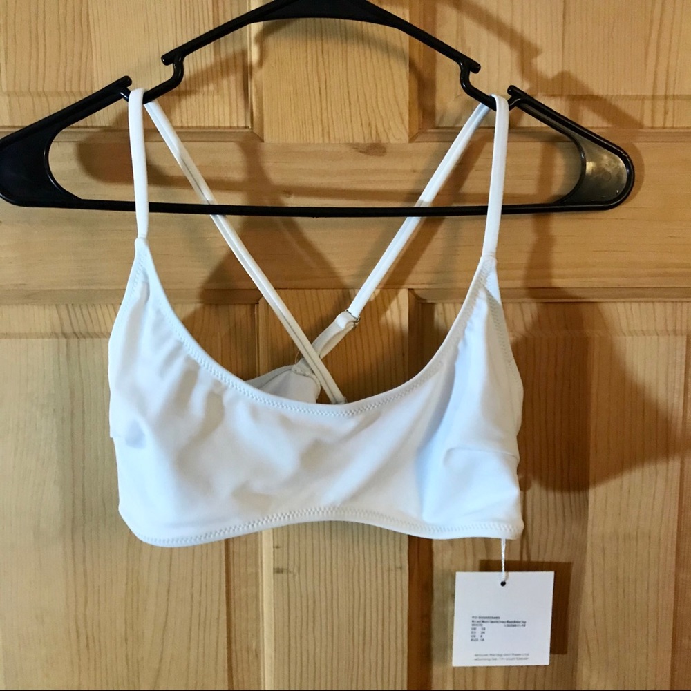 White swimsuit top